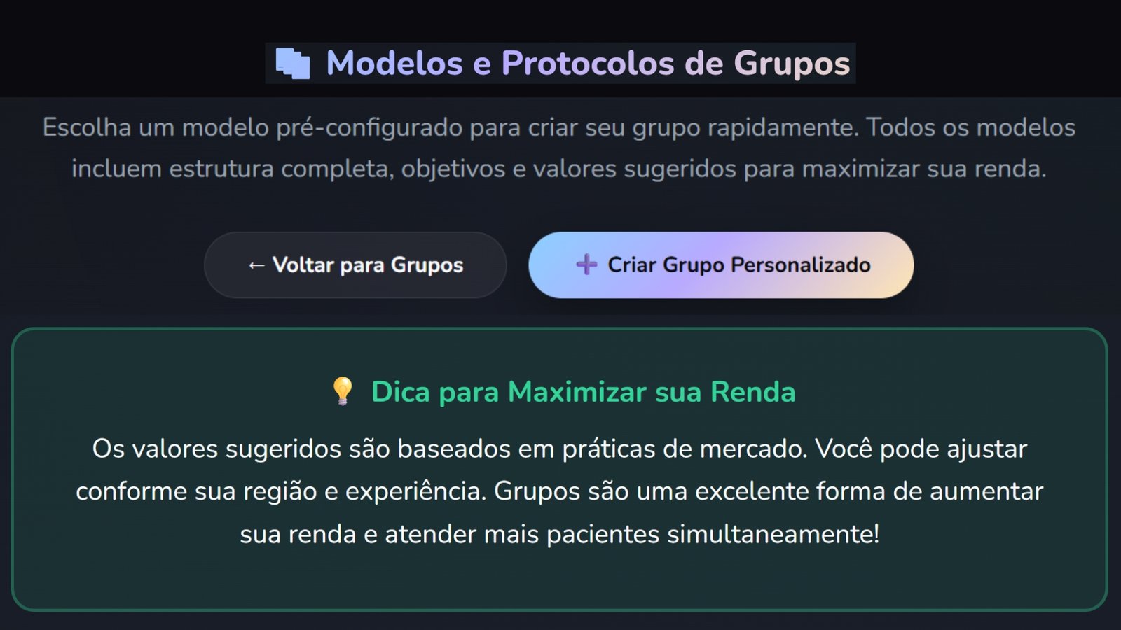 Modelos, protocolos e grupos terapêuticos OriaPsi
